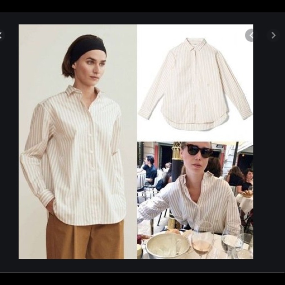 Toteme Capri Striped Poplin Shirt